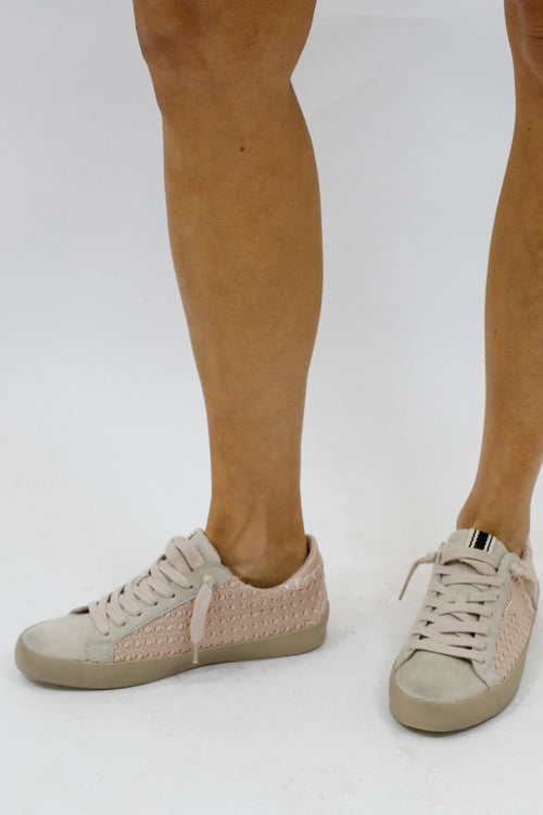 The Paula Sneaker - Woven Mauve