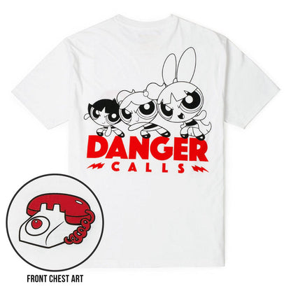 RSVLTS Powerpuff Girls Crewneck T-shirt The Powerpuff Girls "Danger Calls" – Crewneck Tee The Powerpuff Girls "Danger Calls" – Crewneck Tee
