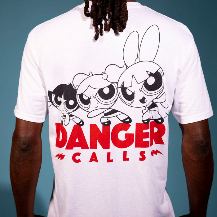 RSVLTS Powerpuff Girls Crewneck T-shirt The Powerpuff Girls "Danger Calls" – Crewneck Tee The Powerpuff Girls "Danger Calls" – Crewneck Tee