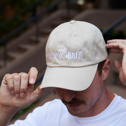 The Sporting Scene Ball Cap in Beige - Lifestyle Shot 1