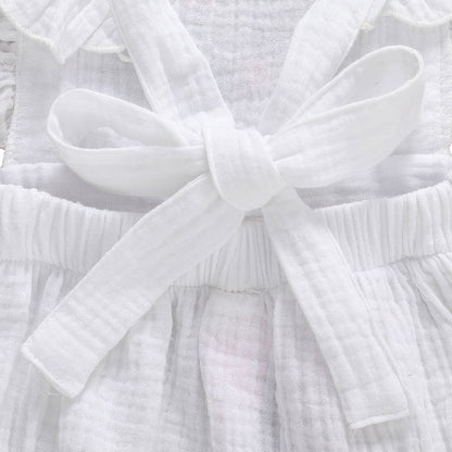 THEA Embroidered Ruffle Romper