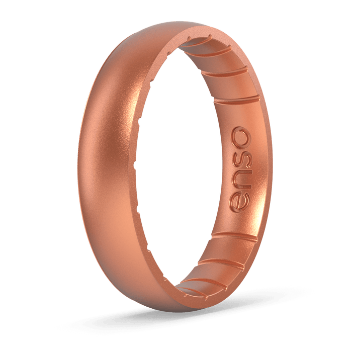 Elements Classic Thin Silicone Ring - Copper