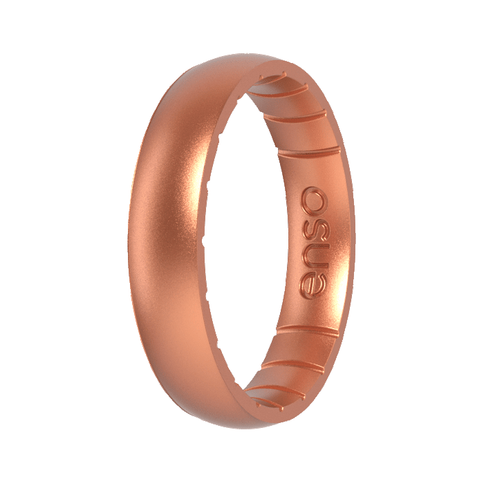 Elements Classic Thin Silicone Ring - Copper
