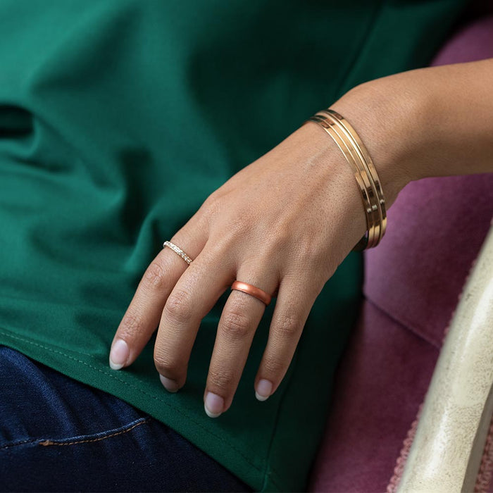 Elements Classic Thin Silicone Ring - Copper