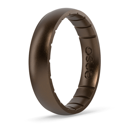 Elements Classic Thin Silicone Ring - Meteorite