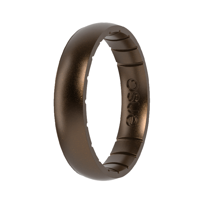 Elements Classic Thin Silicone Ring - Meteorite