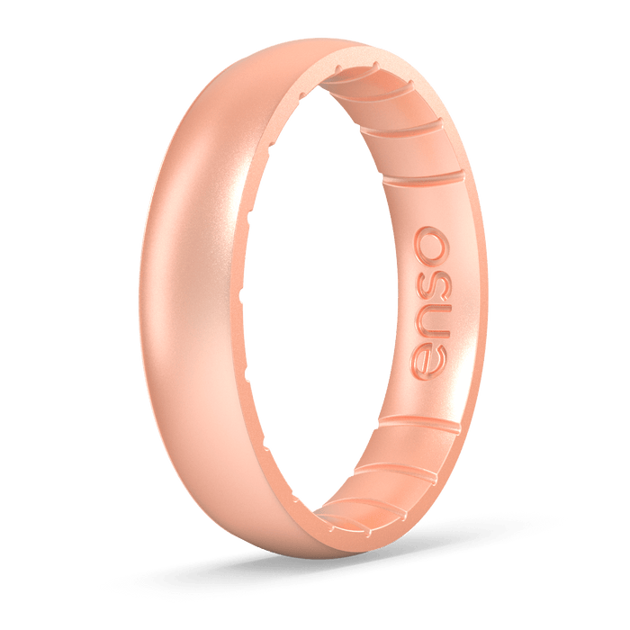Elements Classic Thin Silicone Ring - Rose Gold