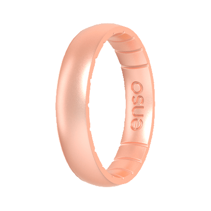 Elements Classic Thin Silicone Ring - Rose Gold