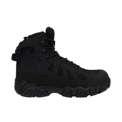 Thorogood Men's Crosstrex Series 6 Inch Side Zip Hiker Comp Toe Boot Work Boots Thorogood Black 10 M