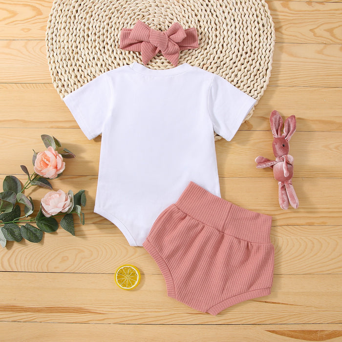 THREE BUNNIES Outfit with Headband