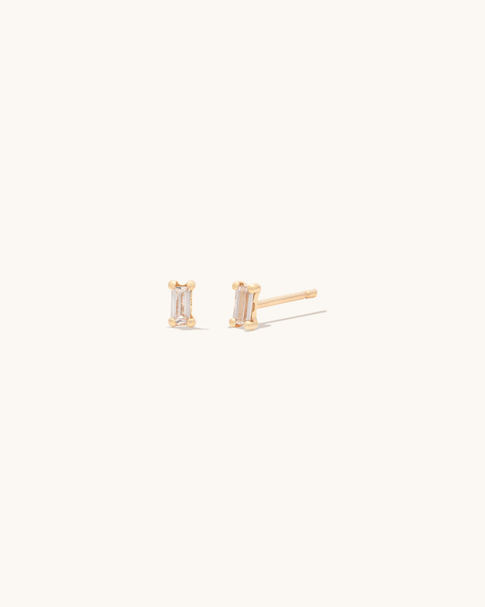Tiny Baguette Studs