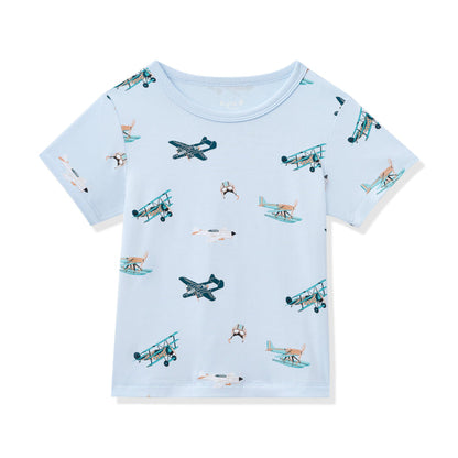 Product photo of the Toddler Basic Tee in Take Off on a white surface