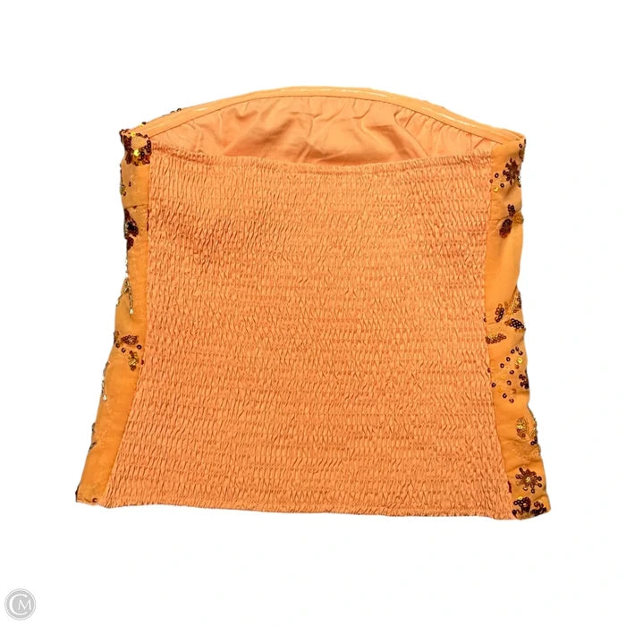 Top Sleeveless  In Orange, Size: M