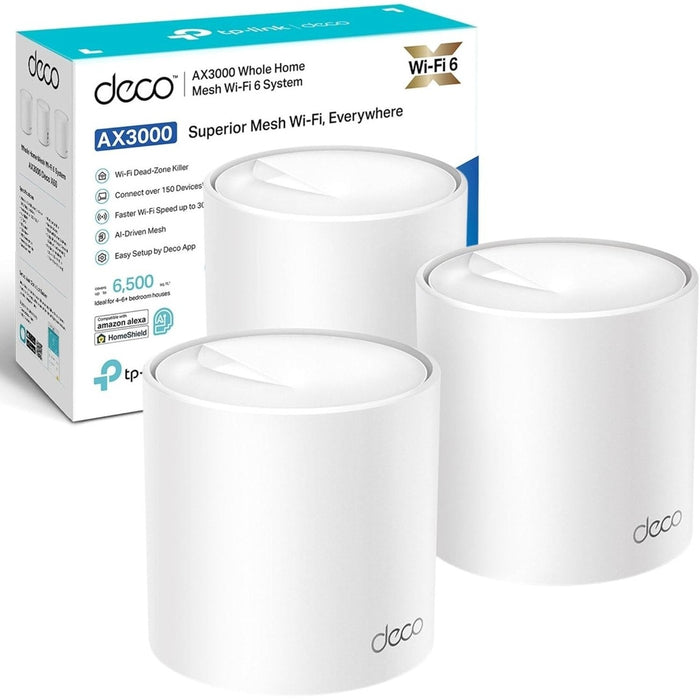 TP-Link Deco AX3000 Whole Home Wi-Fi Mesh System | DECOx50 TP-Link Range Extender Euronics Ireland