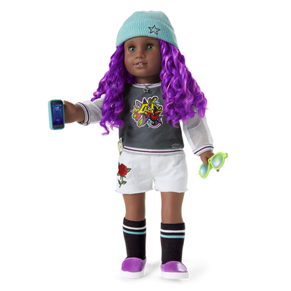 Truly Me™ Doll #91 in Girly Graffiti + Chic & Stylish Accessories