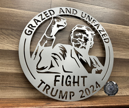 Trump Grazed and Unfazed