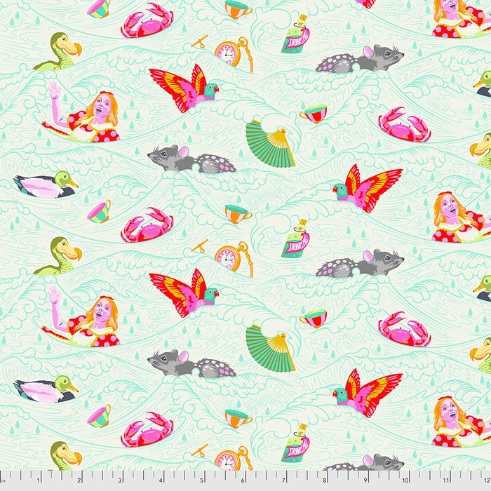 Tula Pink Curiouser and Curiouser Sea of Tears Wonder PWTP162.WONDER - Sold by the Yard