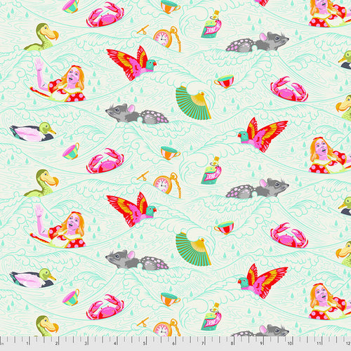 Tula Pink Curiouser and Curiouser Sea of Tears Wonder PWTP162.WONDER - Sold by the Yard