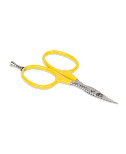 Tungsten Carbide Curved Micro Tip Scissors w/ Precision Peg
