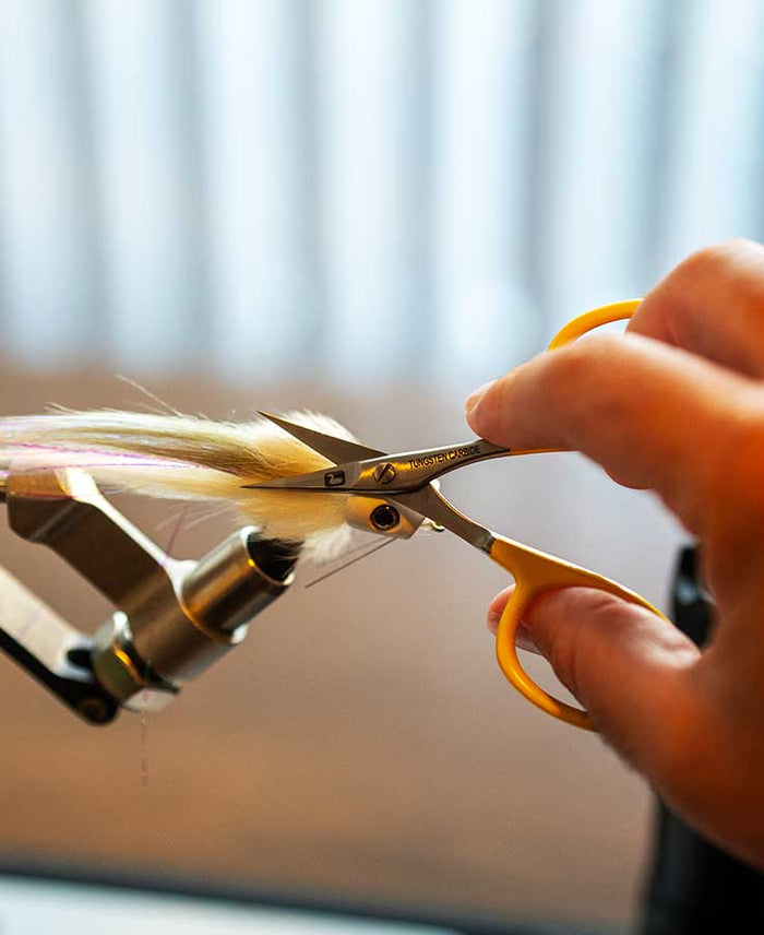 Tungsten Carbide Curved Micro Tip Scissors w/ Precision Peg