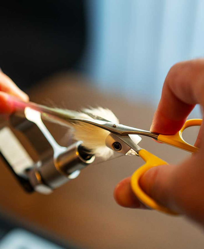 Tungsten Carbide Curved Micro Tip Scissors w/ Precision Peg