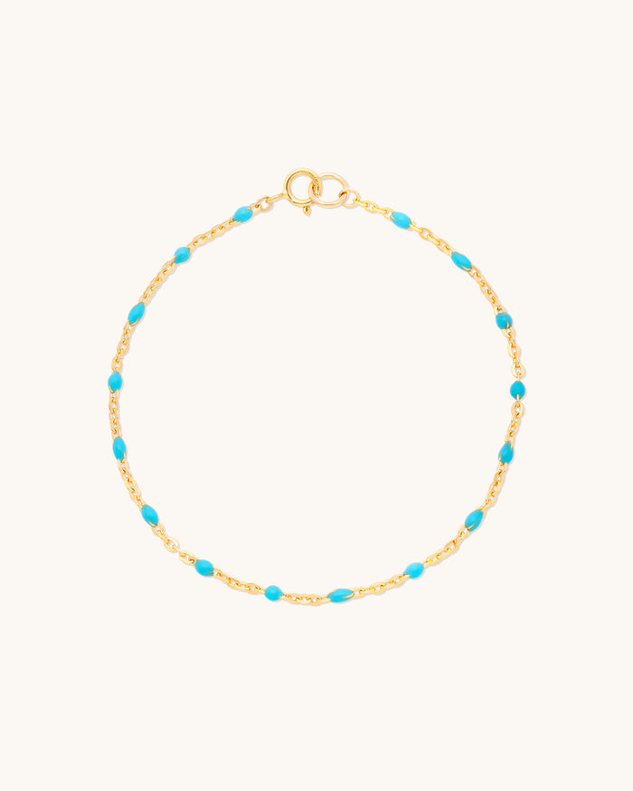 Turquoise Candy Chain Bracelet