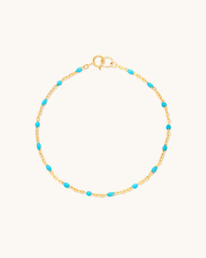 Turquoise Candy Chain Bracelet