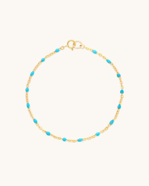 Turquoise Candy Chain Bracelet
