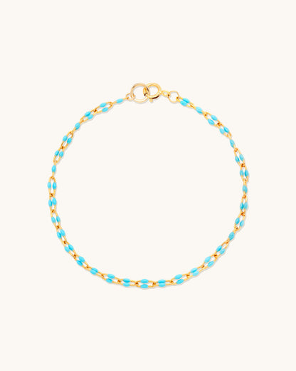 Turquoise U-Link Candy Chain Bracelet