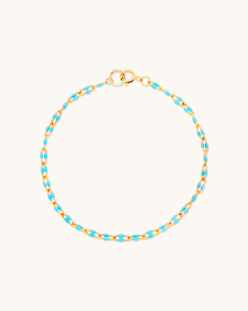 Turquoise U-Link Candy Chain Bracelet