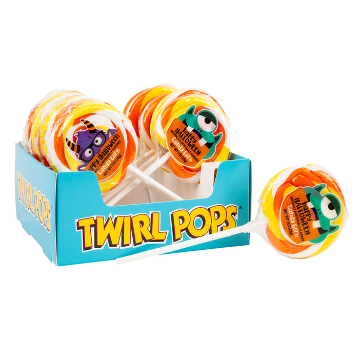 Twirl Pops Halloween Lollipop Candy - 48 Count
