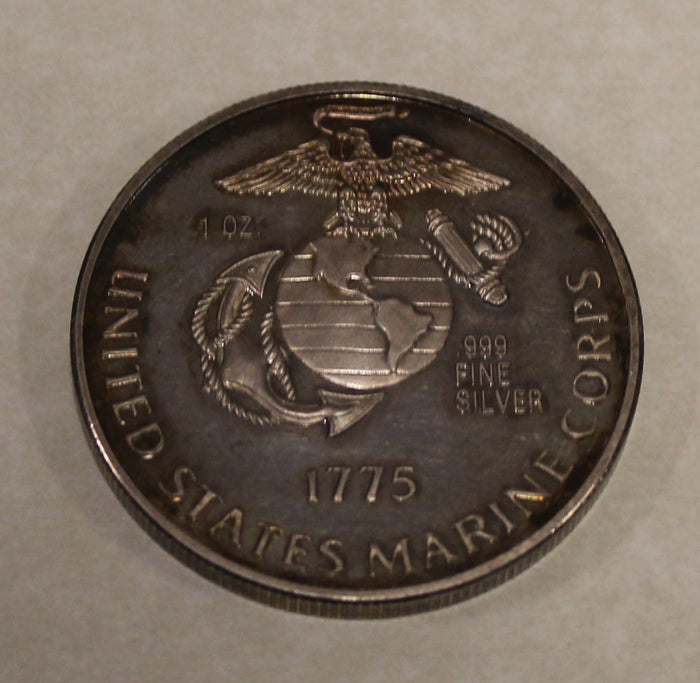 United States Marine Corps Iwo Jima Silver Challenge Coin