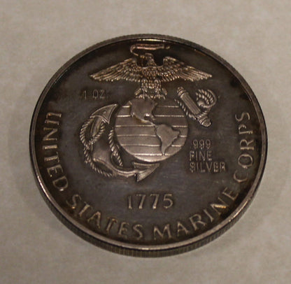 United States Marine Corps Iwo Jima Silver Challenge Coin