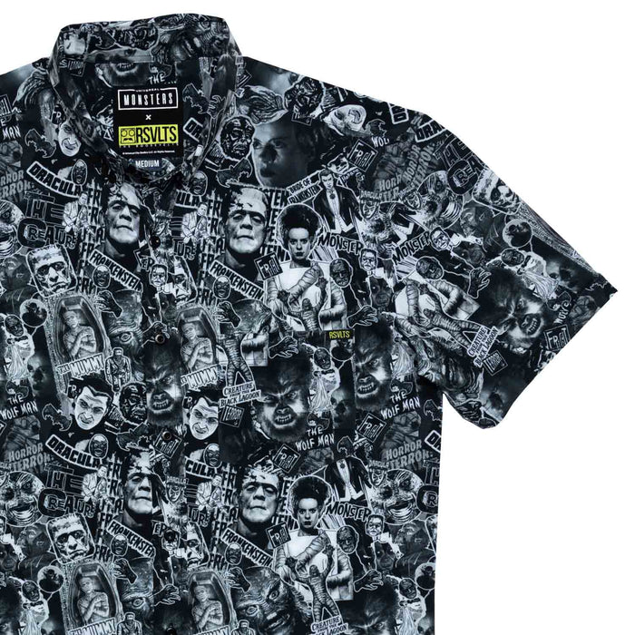 RSVLTS XS Universal Monsters Short Sleeve Shirt Universal Monsters "Monster Mashup" – KUNUFLEX Short Sleeve Shirt