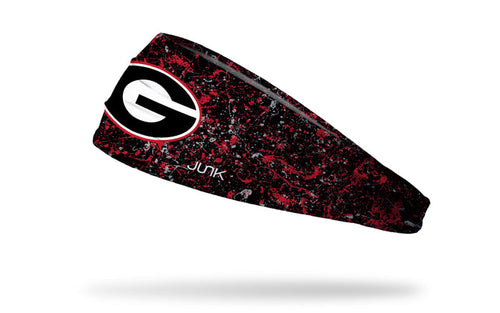 University of Georgia: Splatter Black Big Bang Lite Headband - View 1