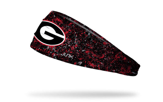 University of Georgia: Splatter Black Big Bang Lite Headband - View 1