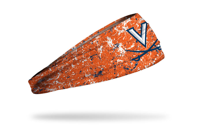 University of Virginia: Splatter Orange Big Bang Lite Headband - View 2