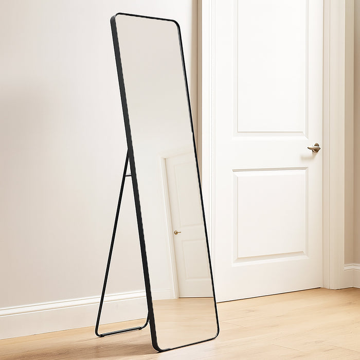 Urban Style Reflections Free Standing Mirror Black | 150cm