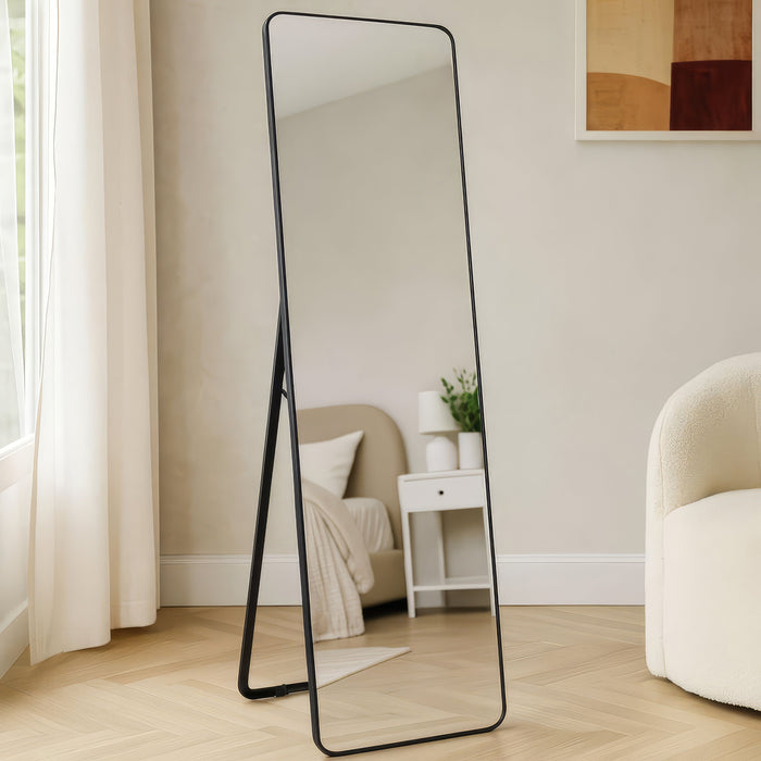 Urban Style Reflections Free Standing Mirror Black | 150cm