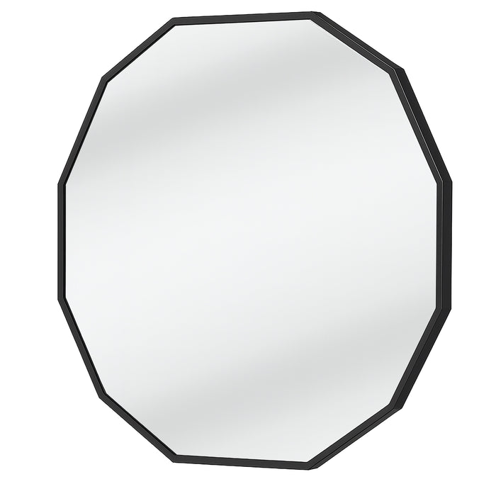 Urban Style Reflections Geometric Mirror Black | 90cm