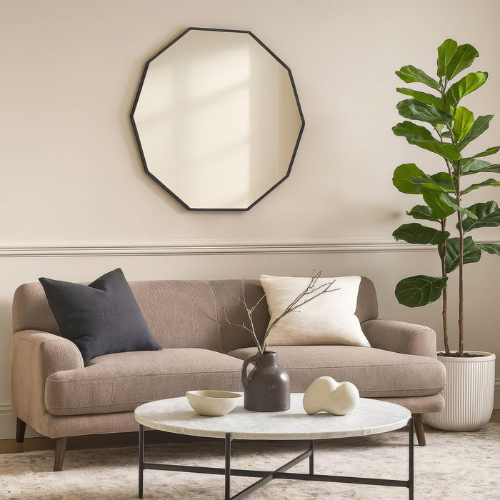 Urban Style Reflections Geometric Mirror Black | 90cm