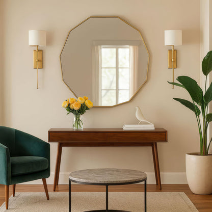 Urban Style Reflections Geometric Mirror Gold | 90cm
