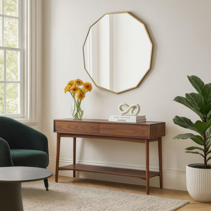 Urban Style Reflections Geometric Mirror Gold | 90cm