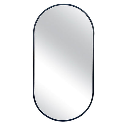 Urban Style Reflections Oval Mirror Black | 120cm