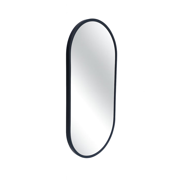 Urban Style Reflections Oval Mirror Black | 120cm