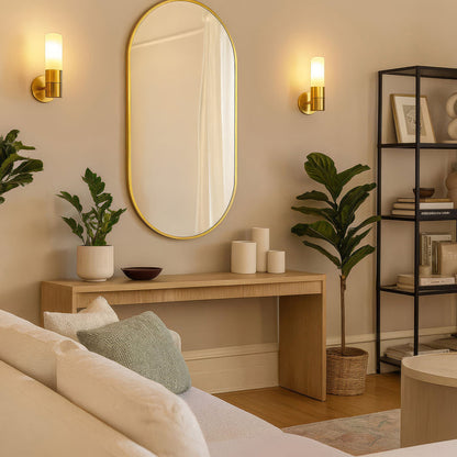 Urban Style Reflections Oval Mirror Gold | 120cm