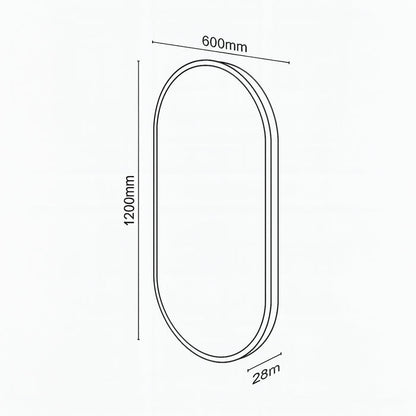 Urban Style Reflections Oval Mirror Gold | 120cm