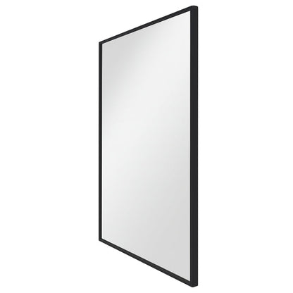 Urban Style Reflections Rectangular Mirror Black | 90cm
