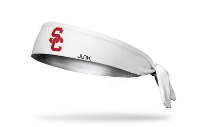 USC: Logo White Flex Tie Headband - View 1