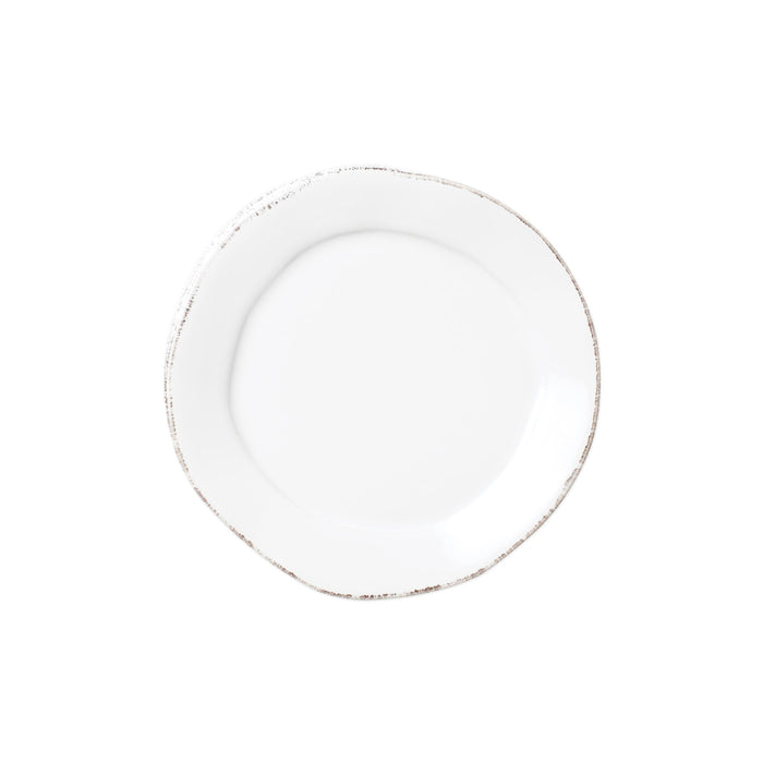 Vietri Lastra White Canape Plate Dinnerware Vietri